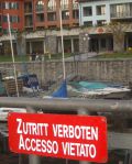Lago Maggiore Cannobio: Accesso vietato - Zutritt verboten