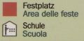 Prato - Prat: Area delle feste e Scuola - Festplatz und Schule