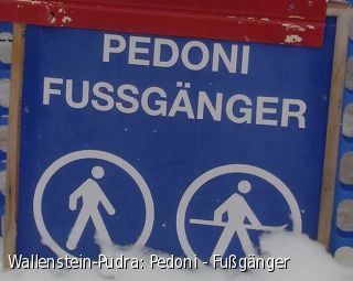 Wallenstein-Pudra: Pedoni - Fußgänger