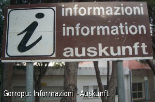 Gorropu: Informazioni - Auskunft