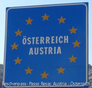 Reschenpass- Passo Resia: Austria - Österreich