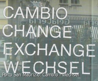Porto San Maurizio: Cambio - Wechsel