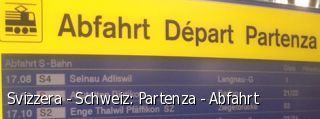 Svizzera - Schweiz: Partenza - Abfahrt