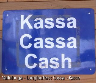 Vallelunga - Langtaufers: Cassa - Kasse