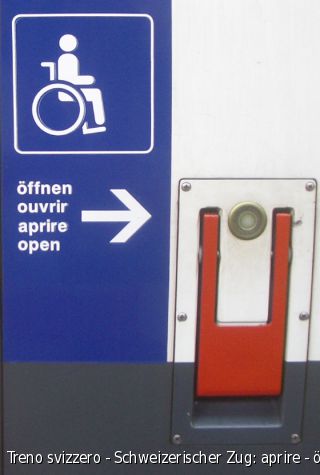 Treno svizzero - Schweizerischer Zug: aprire - öffnen