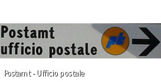Postamt - Ufficio postale