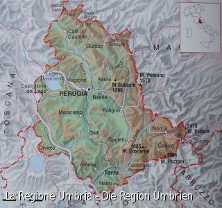 La Regione Umbria - Die Region Umbrien